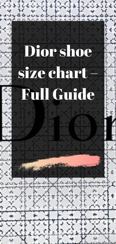 dior size chart|dior size chart women.